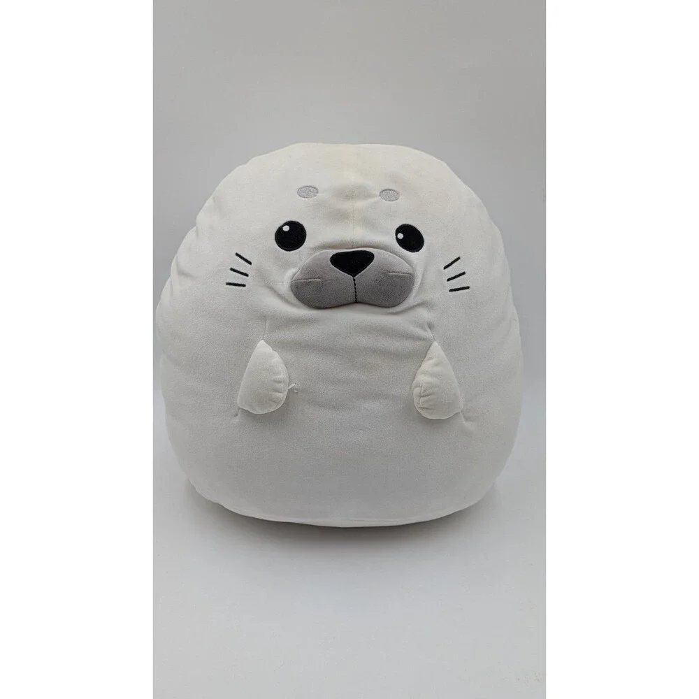 Tachippa Azarashi JB Large  White Plush Seal Stuffed Toy